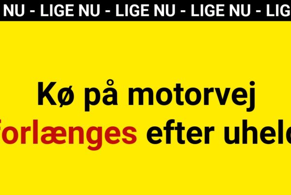 LIGE NU: Kø på motorvej forlænges efter uheld