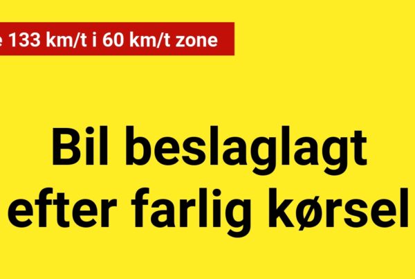 Kørte 133 km/t i 60 km/t zone