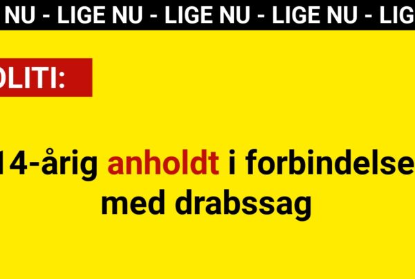 14-årig anholdt i forbindelse med drabssag - 112