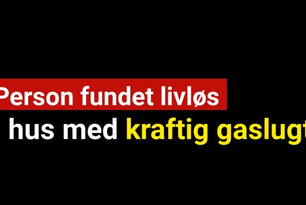 Person fundet livløs i hus med kraftig gaslugt