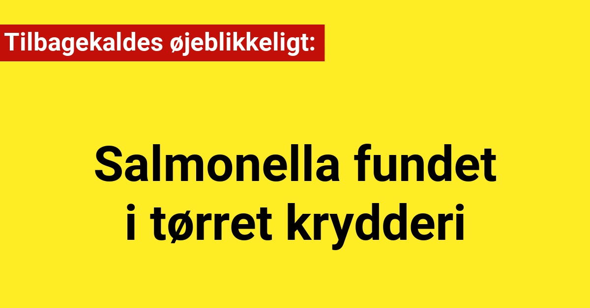 Salmonella Fundet i Tørrede Ramsløg: Produkter Tilbagekaldes