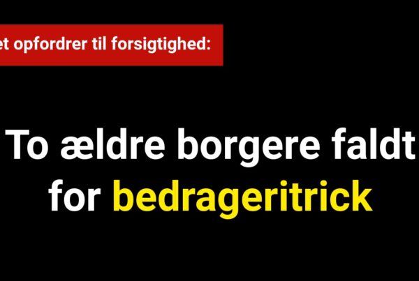 To ældre borgere faldt for bedrageritrick