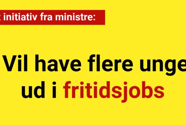Nyt initiativ fra ministre skal fremmer unges fritidsjobmuligheder