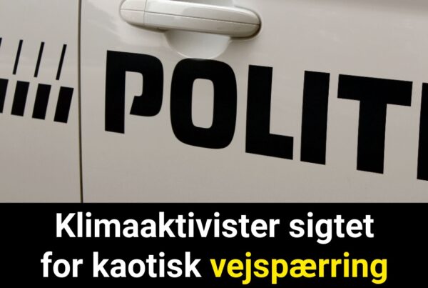 Klimaaktivister sigtet for vejspærring