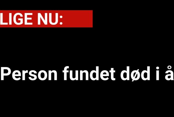 Tragisk fund: Person fundet død i å