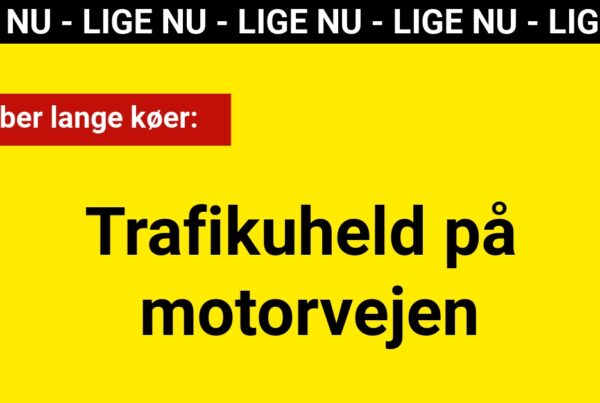 LIGE NU: Trafikuheld på motorvejen skaber lange køer