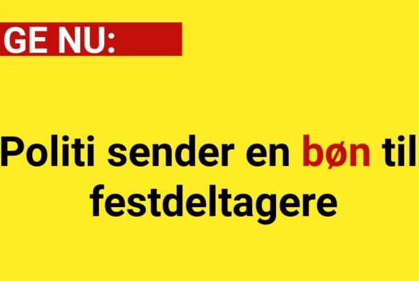 Politi sender en bøn til festdeltagere - 112