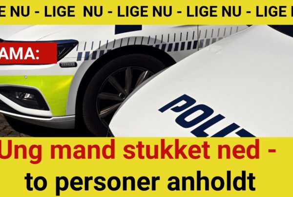 Ung mand stukket ned - to personer anholdt