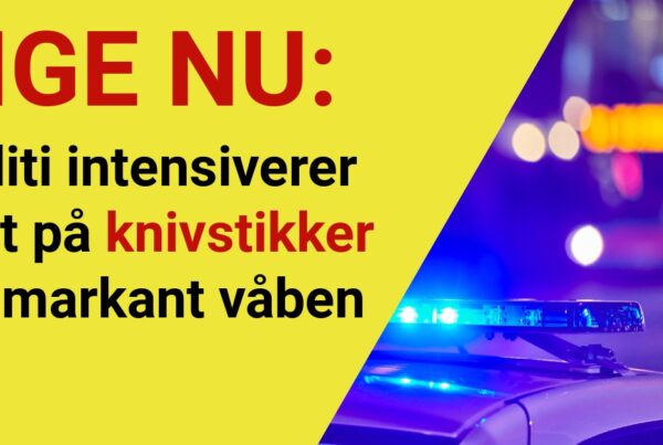 Politi intensiverer jagt på knivstikker og markant våben - 112