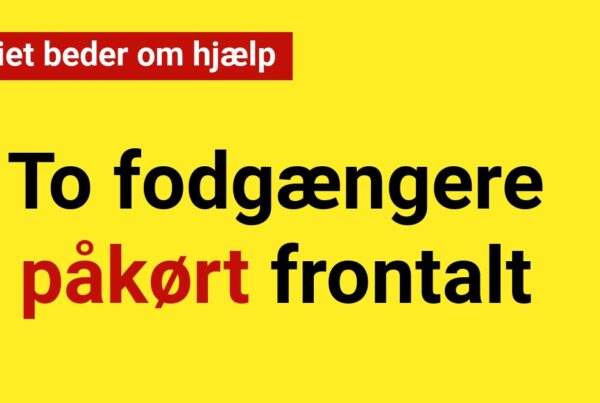 To fodgængere påkørt frontalt: Politiet beder om hjælp