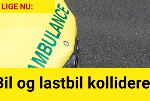 LIGE NU: Bil og lastbil kollideret
