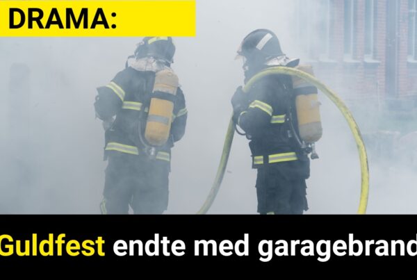 DRAMA: Guldfest endte med garagebrand - 112
