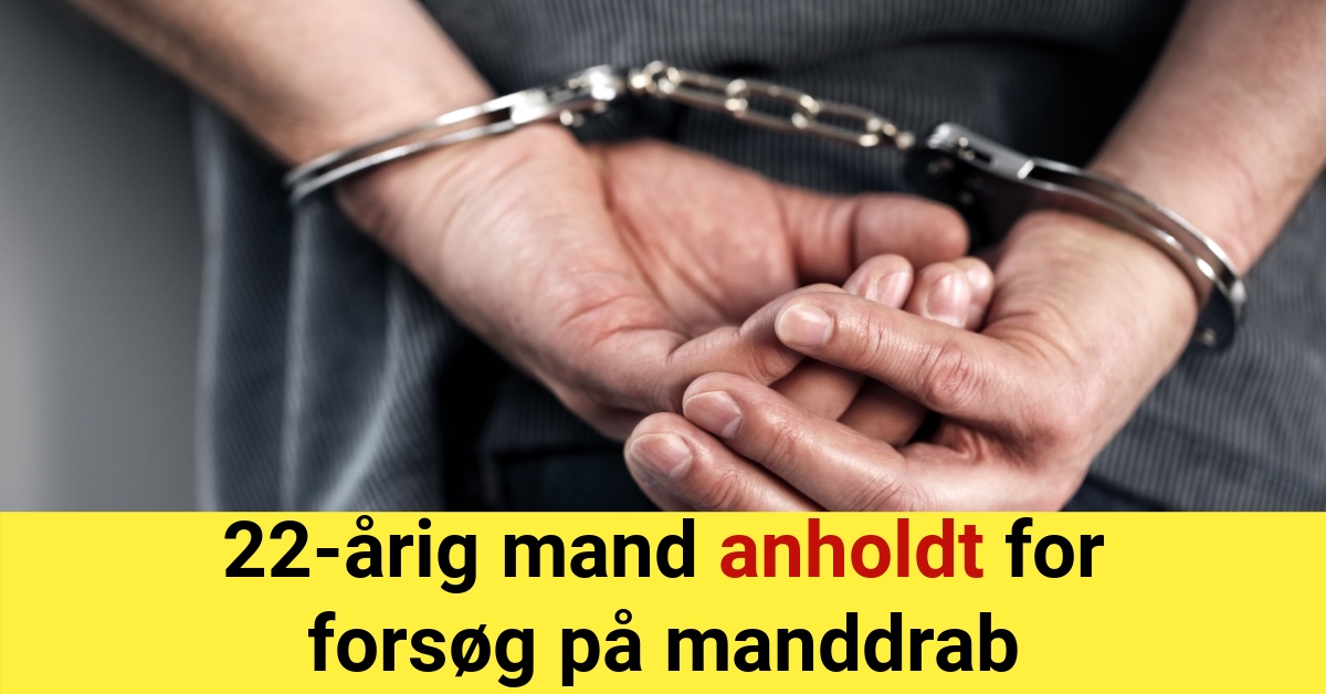 22-årig mand anholdt for forsøg på manddrab - Krimi