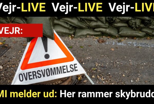 DMI melder ud: Her rammer skybruddet