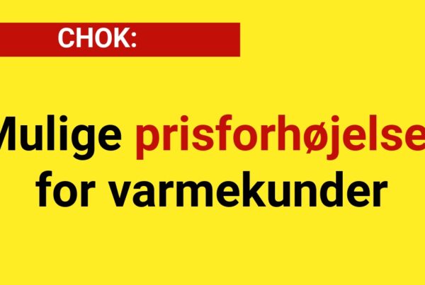 CHOK: Mulige prisforhøjelser for varmekunder