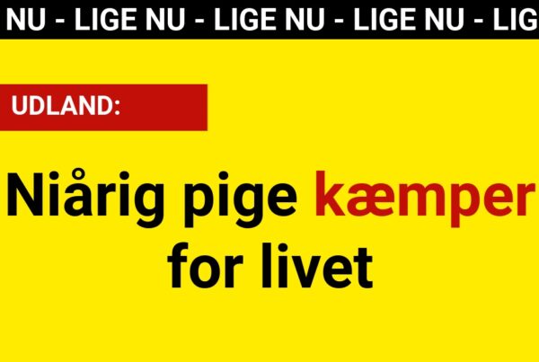 Niårig pige kæmper for livet
