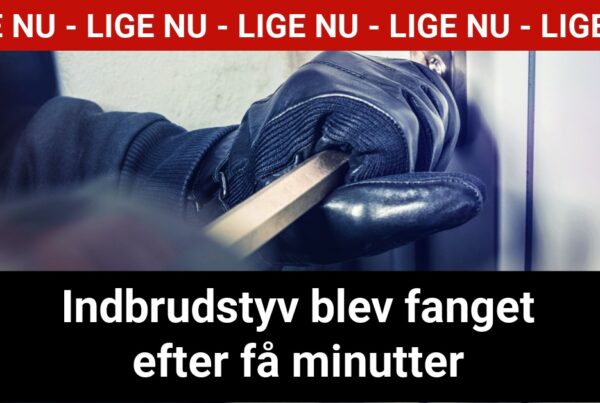 Indbrudstyv blev fanget efter få minutter