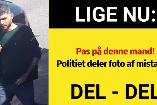 Pas på denne mand! Politiet deler foto af mistænkt - 112