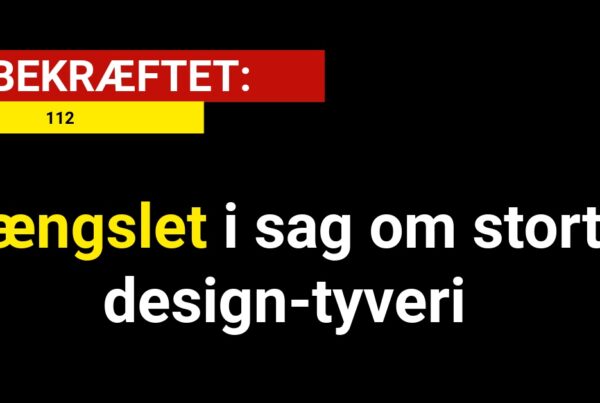 Fængslet i sag om stort design-tyveri - 112