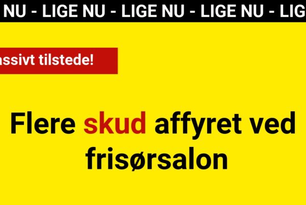 Politiet massivt tilstede: flere skud affyret ved frisørsalon - Krimi