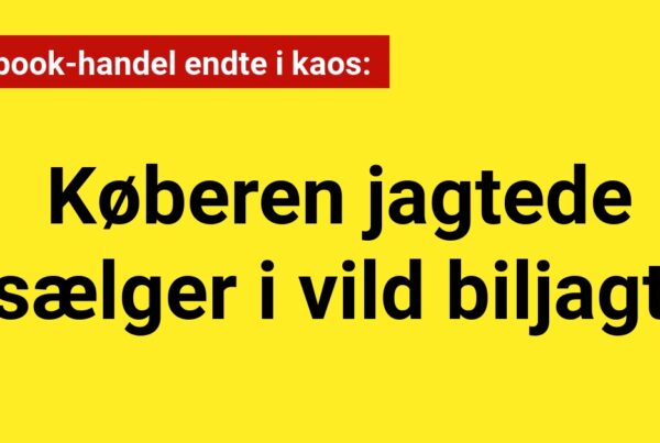 Facebook-handel endte i kaos: Køberen jagtede sælger i vild biljagt