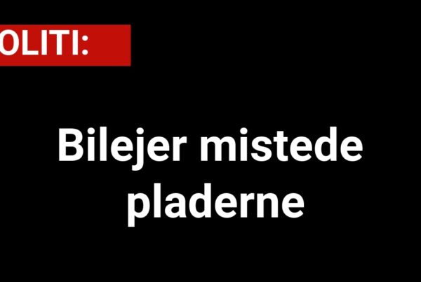 Bilejer mistede pladerne - 112