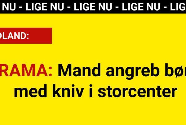 DRAMA: Mand angreb børn med kniv i storcenter