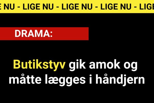Butikstyv gik amok og måtte lægges i håndjern - 112