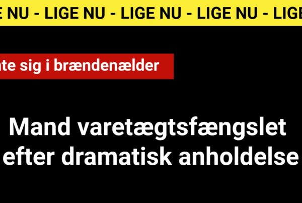 Mand varetægtsfængslet efter dramatisk anholdelse - 112