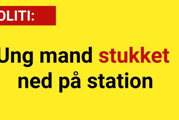 Ung mand stukket ned på station - 112