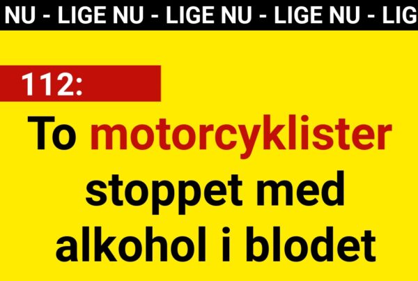 To motorcyklister stoppet med alkohol i blodet - 112