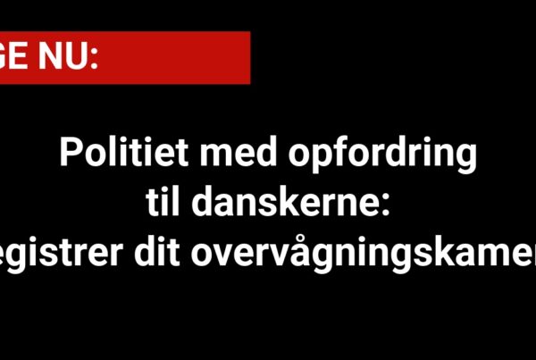 Politiet med opfordring til danskerne: Registrer dit overvågningskamera!