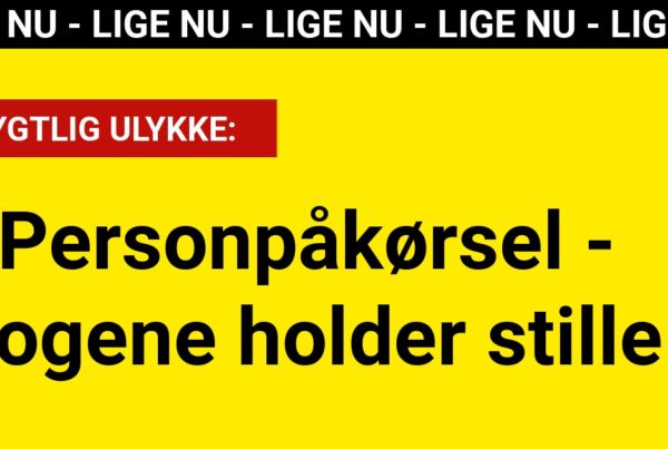 LIGE NU: Personpåkørsel - togene holder stille