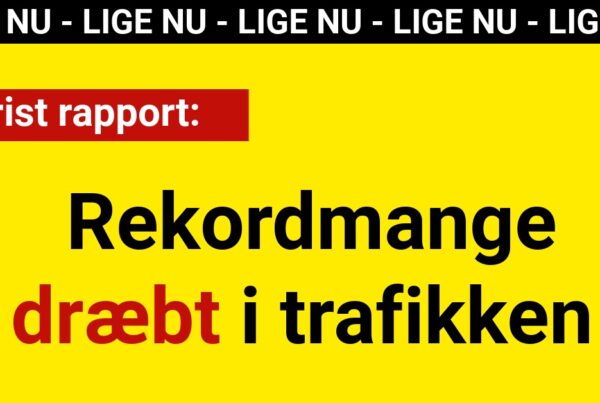 Trist rapport: Rekordmange dræbt i trafikken