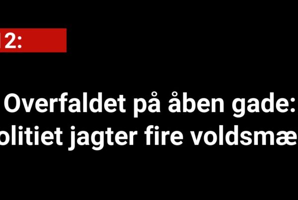 Overfaldet på åben gade: Politiet jagter fire voldsmænd - 112