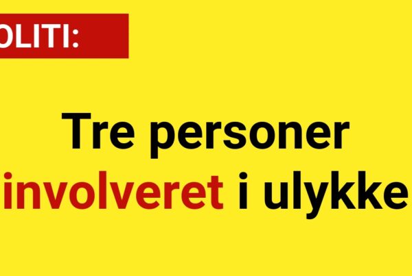 Tre personer involveret i ulykke - 112