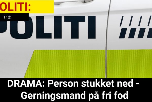 DRAMA: Person stukket ned - Gerningsmand på fri fod