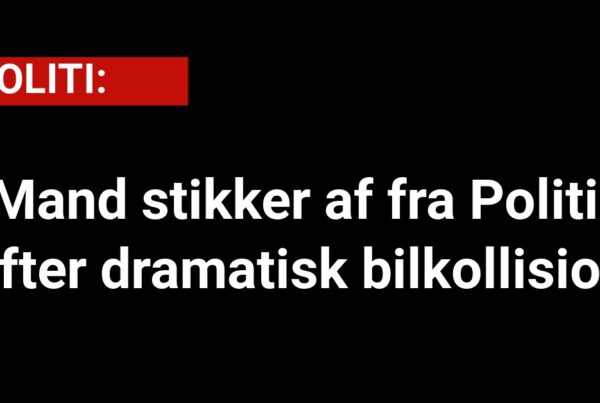 Mand stikker af fra Politi efter dramatisk bilkollision