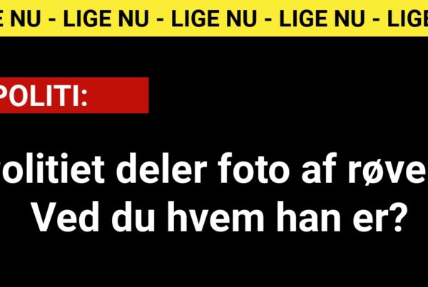 Politiet deler foto af røver: Ved du hvem han er?