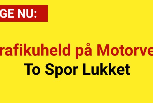 Trafikuheld på Motorvej: To Spor Lukket
