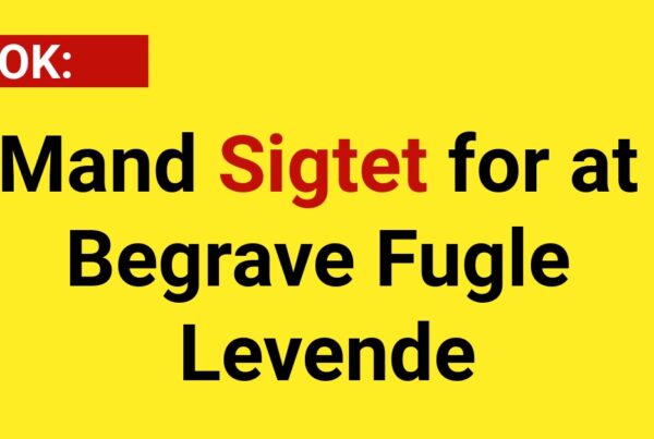 CHOK: Mand Sigtet for at Begrave Fugle Levende
