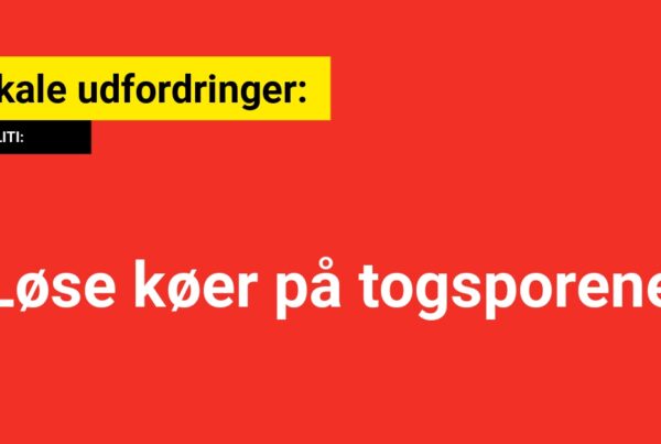 Trafikale udfordringer: Løse køer på togsporene