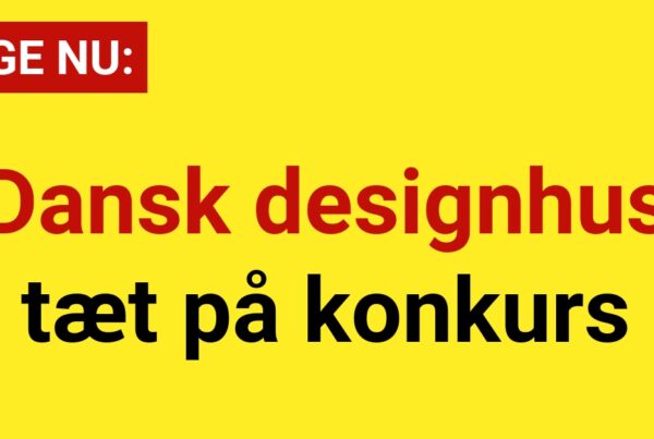 Dansk designhus tæt på konkurs - Nyhed24.dk