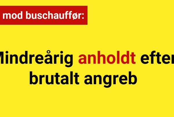 Vold mod buschauffør: Mindreårig anholdt efter brutalt angreb