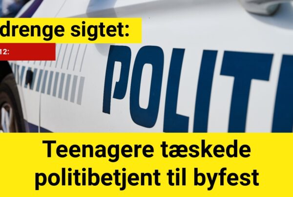 Teenagere tæskede politibetjent til byfest - 112