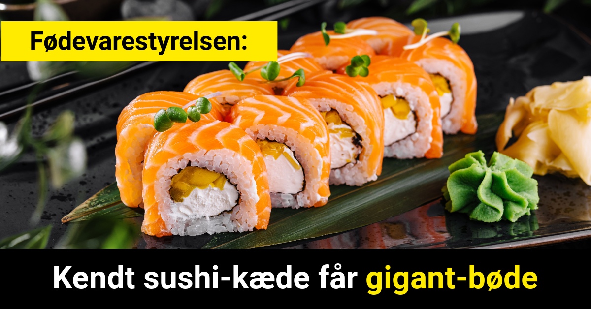 Kendt sushi-kæde får gigant-bøde
