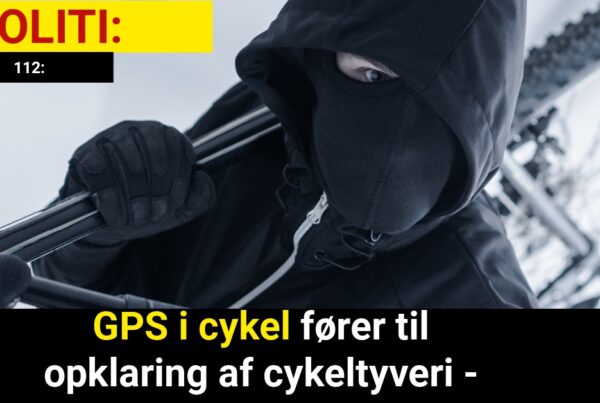 GPS i cykel fører til opklaring af cykeltyveri - 112