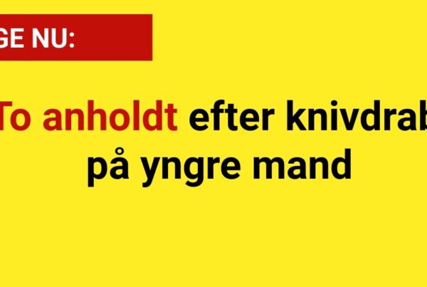 To anholdt efter knivdrab på yngre mand - 112
