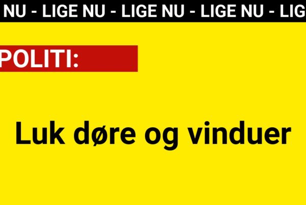 POLITI: Luk døre og vinduer