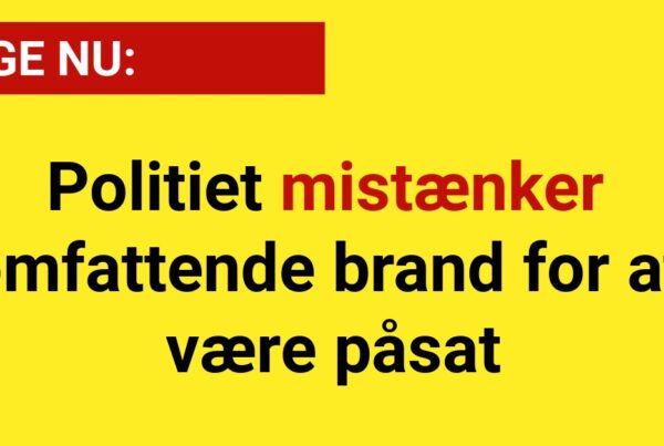 Politiet mistænker omfattende brand for at være påsat - 112